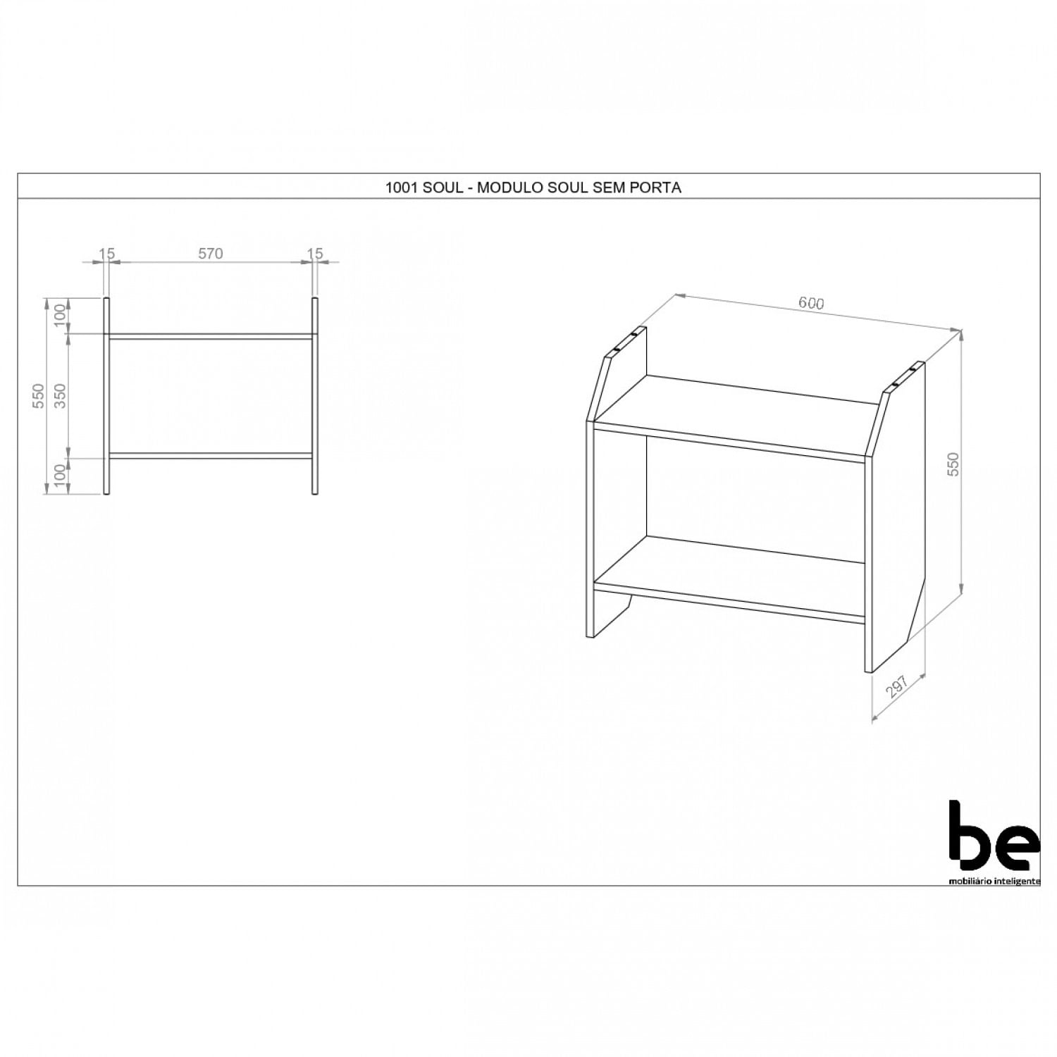 Nicho Modulado Soul Be Mobiliário Branco Carrefour Carrefour