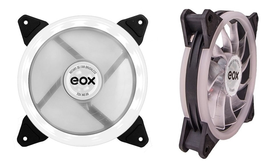 Cooler Fan Led 120mm Eox Dual Led Gabinete Pc Gamer