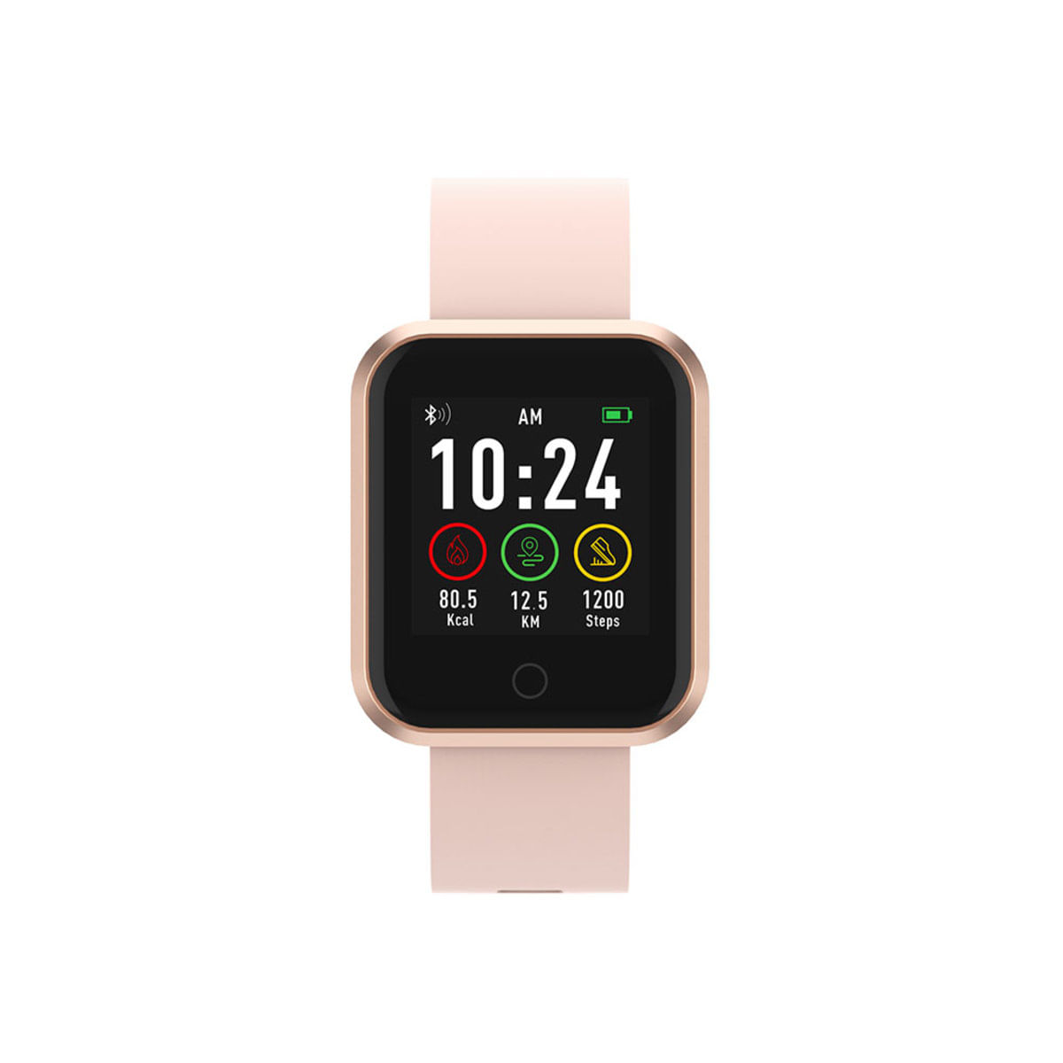 relógio smartwatch ios rose