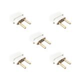 Kit 5 unidades - Adaptador de Tomada Universal  20A e 10A Branco