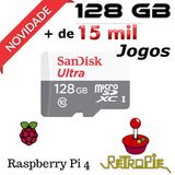 Cartão Micro Sd 128gb Sistema - Retropie para  Rasberry Pi 4 Model B