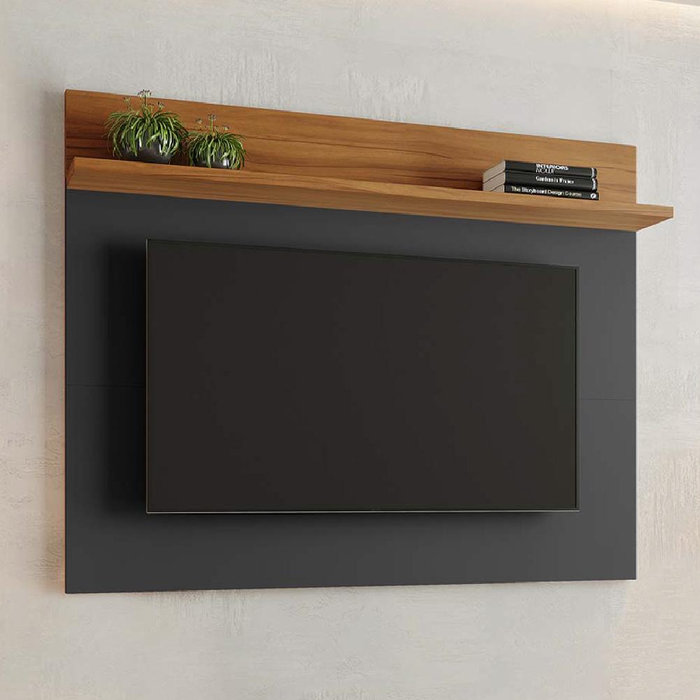 Painel Para Tv Smart Até 50 Polegadas Nt 1185 Notável Preto/ Freijó Trend 1,35m