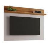 Painel Para Tv Smart Até 50 Polegadas Nt 1185 Notável Off White / Freijó Trend 1,35m