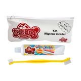 Conjunto de Higiene Dental Cat Dog Creme Dental Neutro e Escova de Cabo Longo