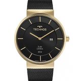 Relógio Masculino Slim Technos Preto  Gm17ab/1p