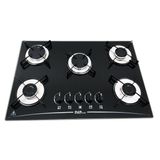 Fogão Cooktop D&amp;d 5 Bocas Preto A Gás