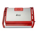 Grill Panini Lenoxx PGR155 Inox Red - 127V