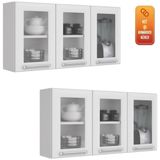 Armario Aereo Itatiaia Luce Kit com 2 peças modelo IPV3-105 Branco