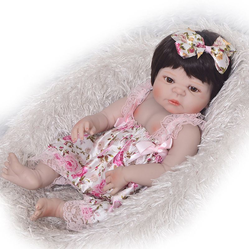 Bebe Reborn Menina Com Olhos Castanhos Corpo De Silicone Original Npk Carrefour