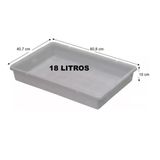 Bandeja Plastica 18 Litros Açougue (10x40,7x60,8cm)
