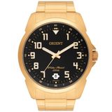 Relógio Orient Masculino Dourado Esporte 50 Metros Mgss1103a