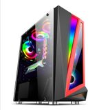 Gabinete Gamer Bluecase Bg-040 Fita Led Rgb Atx Vidro Temper