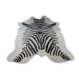 Tapete Sala Couro Inteiro  - Animal Print Zebra