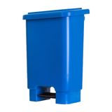 Lixeira Plastica 100l Com Pedal Azul