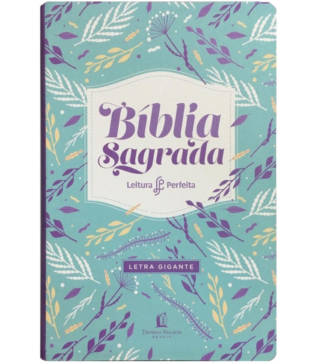 Bíblia Leitura Perfeita NVI Letra Gigante Capa Feminina Thomas Nelson ...