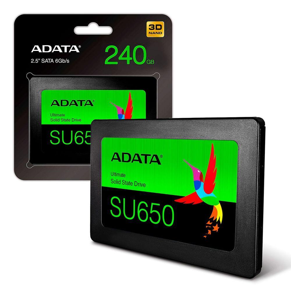 Ssd 240gb Adata Ultimate Su650 Sata 6gb/s Leitura 520mb/s