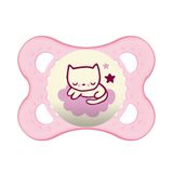 Chupeta - Original Night - Bico de Silicone SkinSoft - +6 Meses - Gatinho - Rosa - MAM