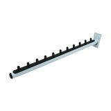 Kit 10 Arara Cabideiro Rt Tubular Inclinada 40cm Branca