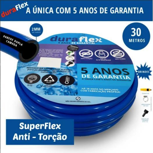 Mangueira Para Jardim Super Flex 30mts C/engates Anti Torção