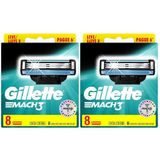 Carga Para Aparelho De Barbear Gillette Mach3 - 16 Cartuchos