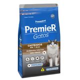 Ração Para Gatos Premier Castrados Até 7 Anos 7,5kg Salmão
