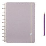 Caderno Inteligente Grande Lilas Pastel - 80 Folhas