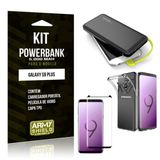 Kit Carregador Portátil 5K Tipo C Galaxy S9 Plus Powerbank + Capa + Película de Vidro - Armyshield