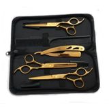 Tesoura Cabeleireiro Kit98 Profissional 6.0 Dourado