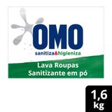 Lava-roupas Em Pó Omo Lavagem Perfeita Sanitiza &amp; Higieniza Caixa 1,6kg