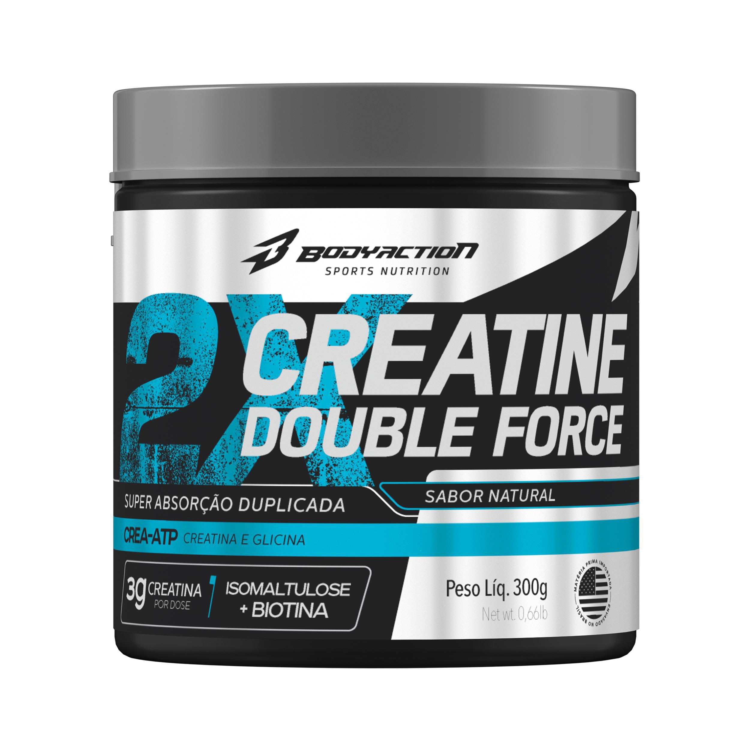 Creatina Monohidratada Creatine Double Force 300g Bodyaction