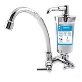 Torneira Filtro Cozinha Bica Móvel Parede Abs 1085 C-72 Vol