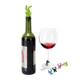 Kit Marcadores De Taça E Tampa Para Vinho  Buddy - Umbra