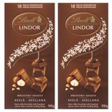 Chocolate Ao Leite Com Avelã, Lindt Lindor, 2 Barras De 100g