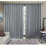 Cortina Tecido Rustico 2,00x 1,80m Semi Blackout Cinza