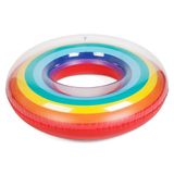 Bóia Arco-íris Gigante Piscina Praia Festa Rainbow 120cm