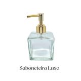 Saboneteira Luxo Dourada