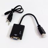 Conversor Hdmi Para Vga Com Cabo Adaptador Saída P2 De Áudio