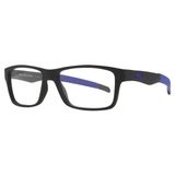 Óculos de Grau HB Polytech Teen 93143/55 Preto Fosco/Azul