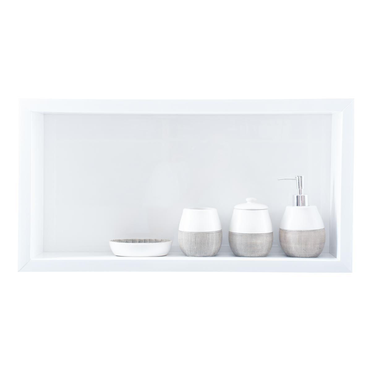Nicho Para Banheiro Em Porcelanato Polido Organizador Branco é boa?