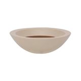 Vaso Vasart Malta Bowl Areia - 36 x 12 cm