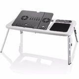 Mesa Dobrável Notebook Usb 2 Cooler Mousepad Folding Table