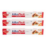 Papel Filme Pvc Bobina Kiko Conservante Alimentar Kit 3un