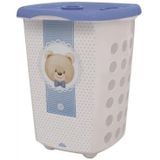 Cesto De Roupa Suja Infantil Urso Azul - 38l Plasutil