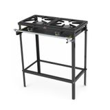 Fogão De Ferro Para Cozinha Industrial Alta Pressão 2 Bocas 100mm Prea-200 Ff - Progás