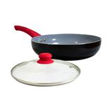 Frigideira Kitchen Com Tampa De Vidro Antiaderente 24cm - Casambiente