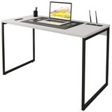 Mesa Para Escritorio Estilo Industrial 120x75 Cm 133160 Branco Mobel