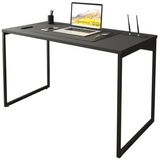 Mesa Para Escritorio Estilo Industrial 120x75 Cm 133160 Preto Mobel