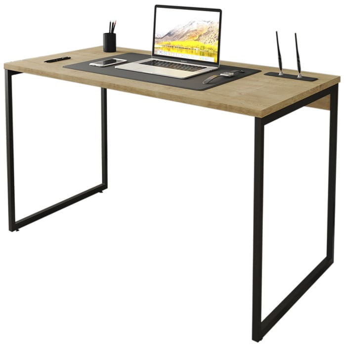 Mesa Para Escritorio Estilo Industrial 120x75 Cm 133160 Nature Mobel