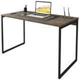 Mesa Para Escritorio Estilo Industrial 120x75 Cm 133160 Castanho Mobel