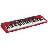 Teclado musical casiotone basico digital vermelho ct-s200rdc2-br